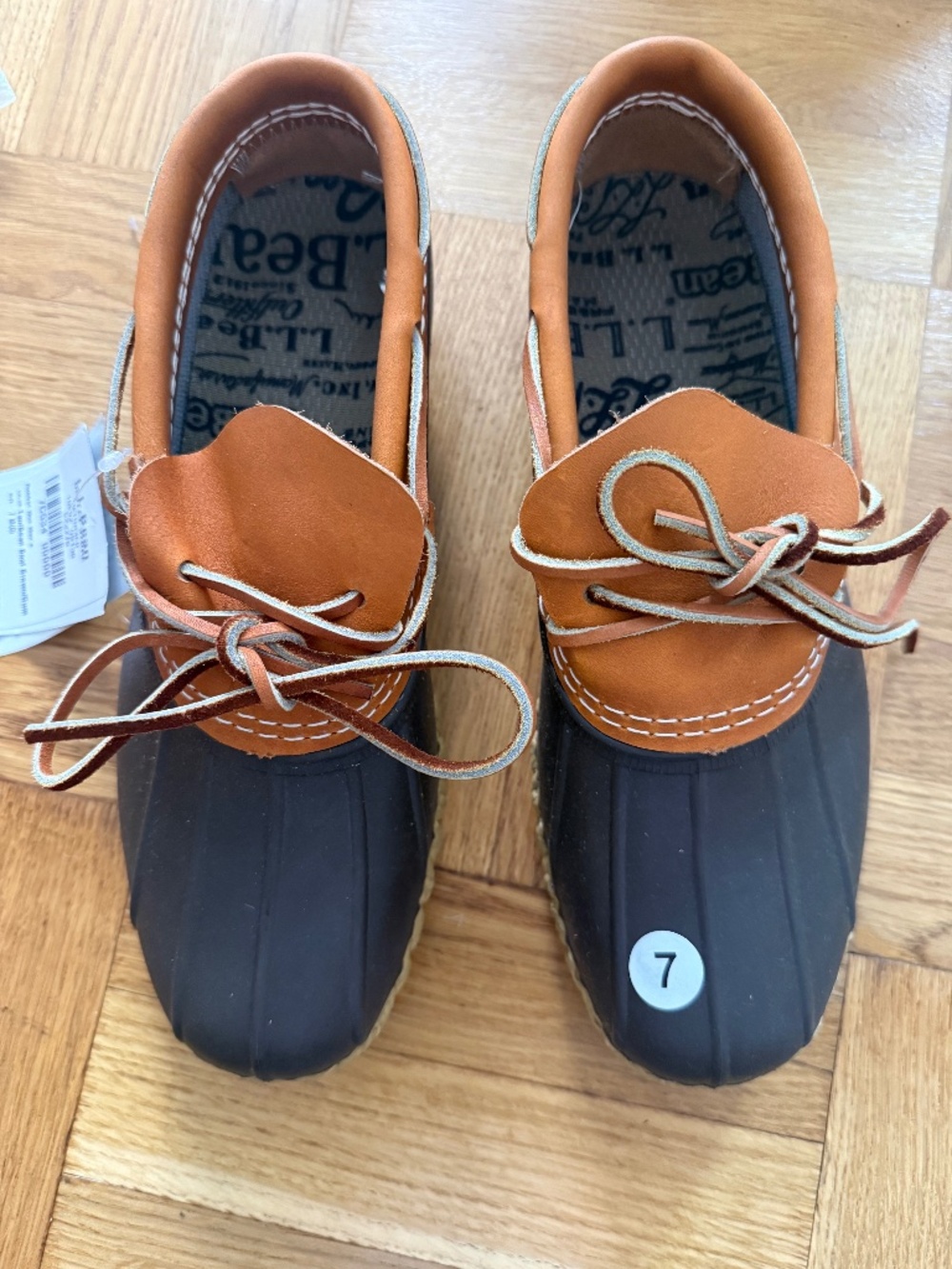 NWT L.L.Bean Rubber Moc Bean Boots Men's 7 Women's Approx 9